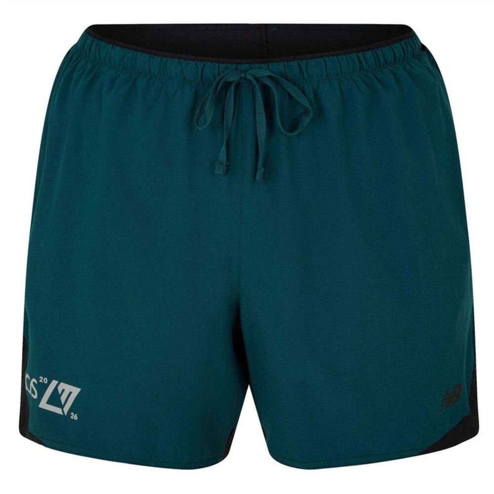 New Balance Mens London Edition Running Shorts / Green